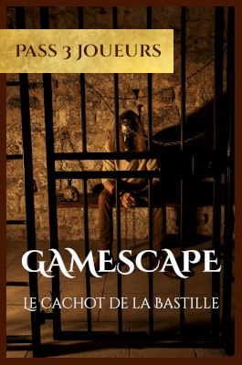 Pass culture escape game cachot de la Bastille 3 joueurs 