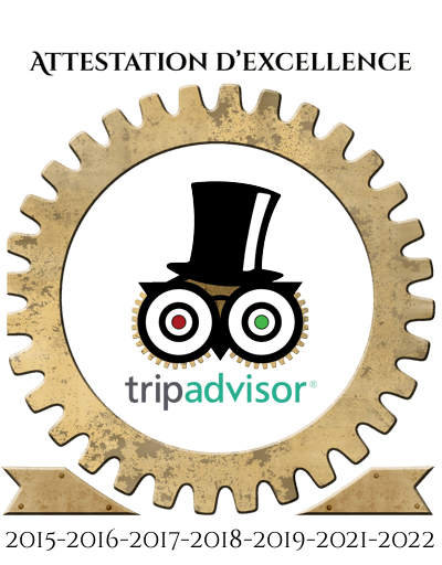 attestation d'excellence trip advisor gamescape paris