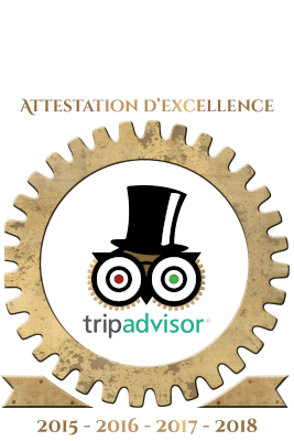 Logo trip advisor attestaition d'excellence