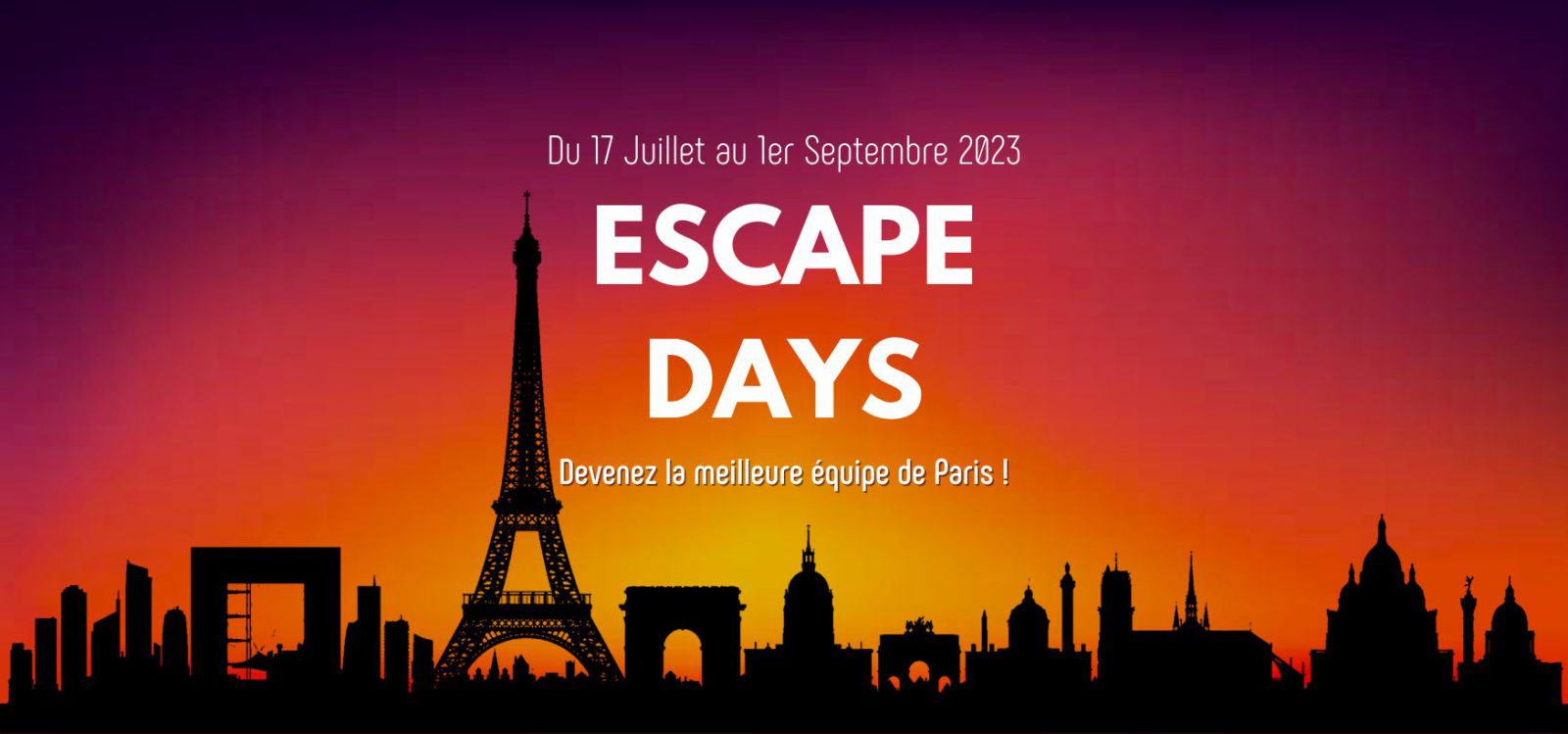 bannière escape days Bannière escape days